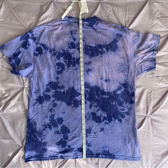 Prince Estate Womens When Doves Cry T-Shirt Purple Multicolor Tie Dye Large New - Picture 7 of 7